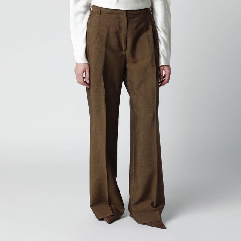 Pants Róhe - Light brown wool-blend trousers - 34 FR Brand