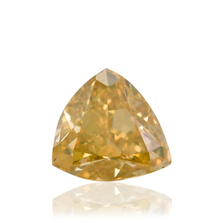 1.10 Carat Fancy Deep Brownish Yellow Triangle Diamond SI1 GIA