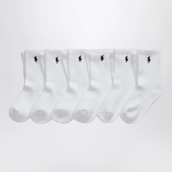 Polo Ralph Lauren - Set of three white socks with logo