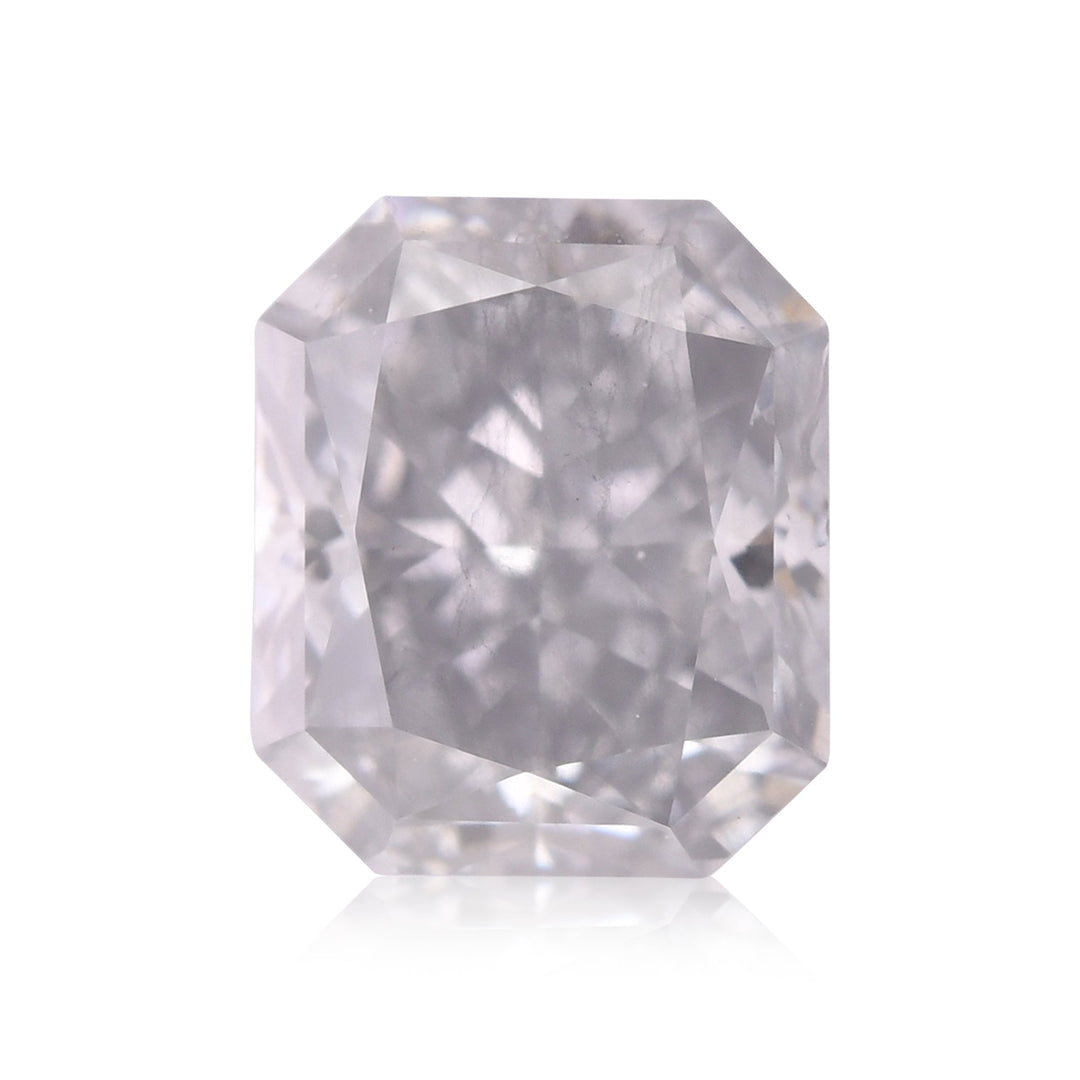 0.89 Carat Fancy Gray Blue Radiant Diamond I1 GIA