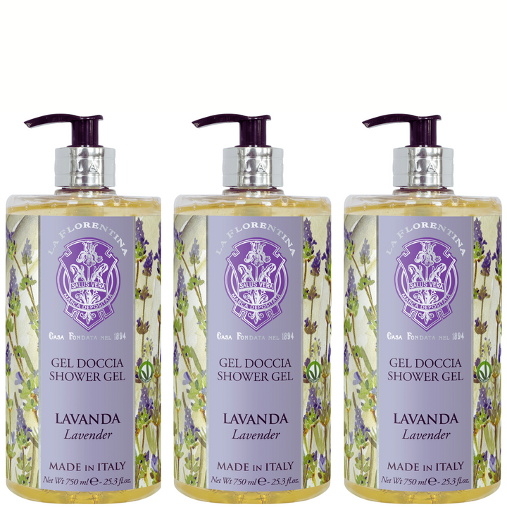 La Florentina Lavender Shower Gel 750ml Set of 3pcs