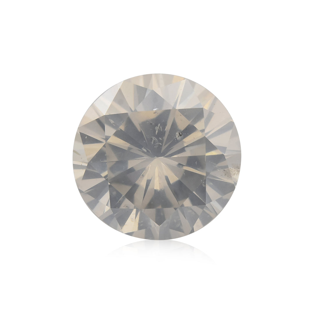 2.47 Carat Fancy White Round Brilliant Diamond  GIA