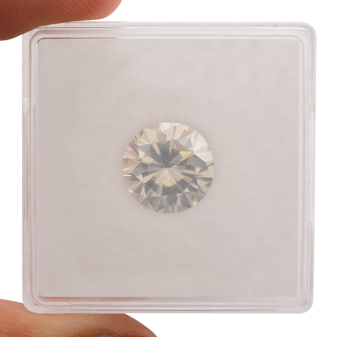 2.47 Carat Fancy White Round Brilliant Diamond  GIA