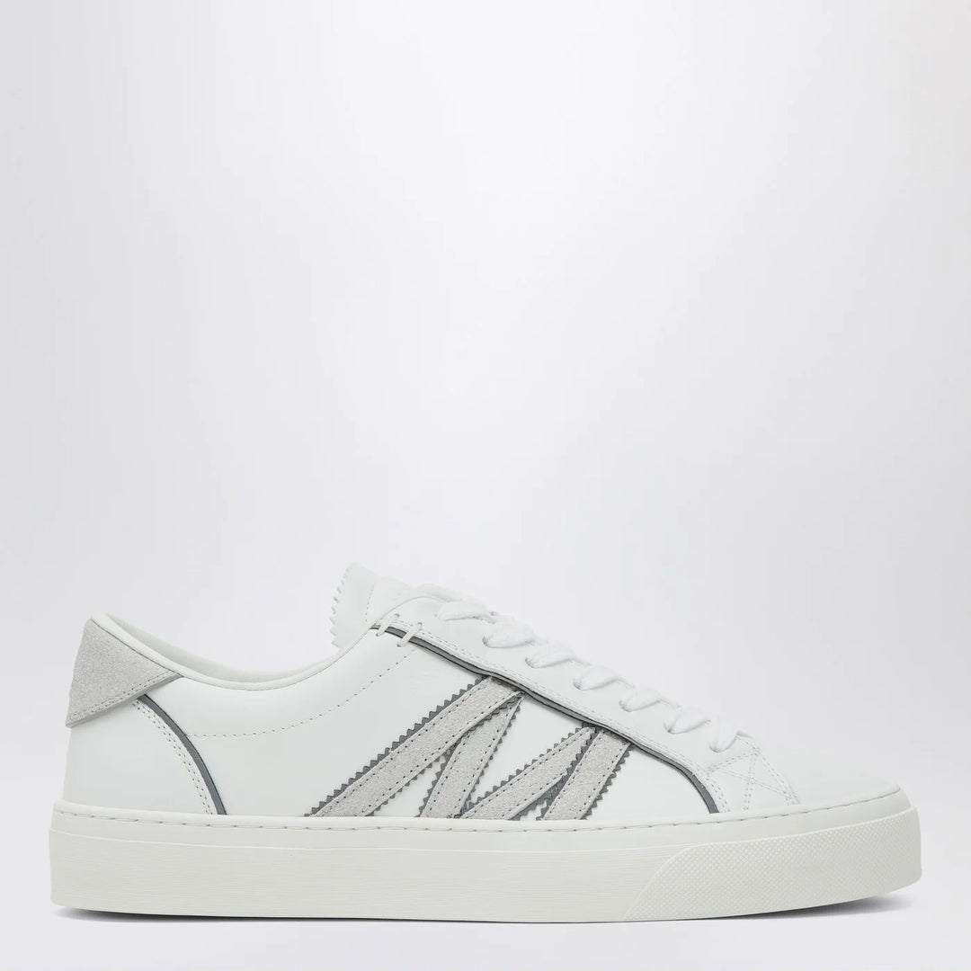 Moncler - White leather Monaco2 Sneakers