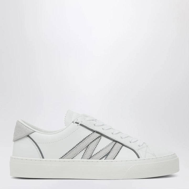 Moncler - White leather Monaco2 Sneakers