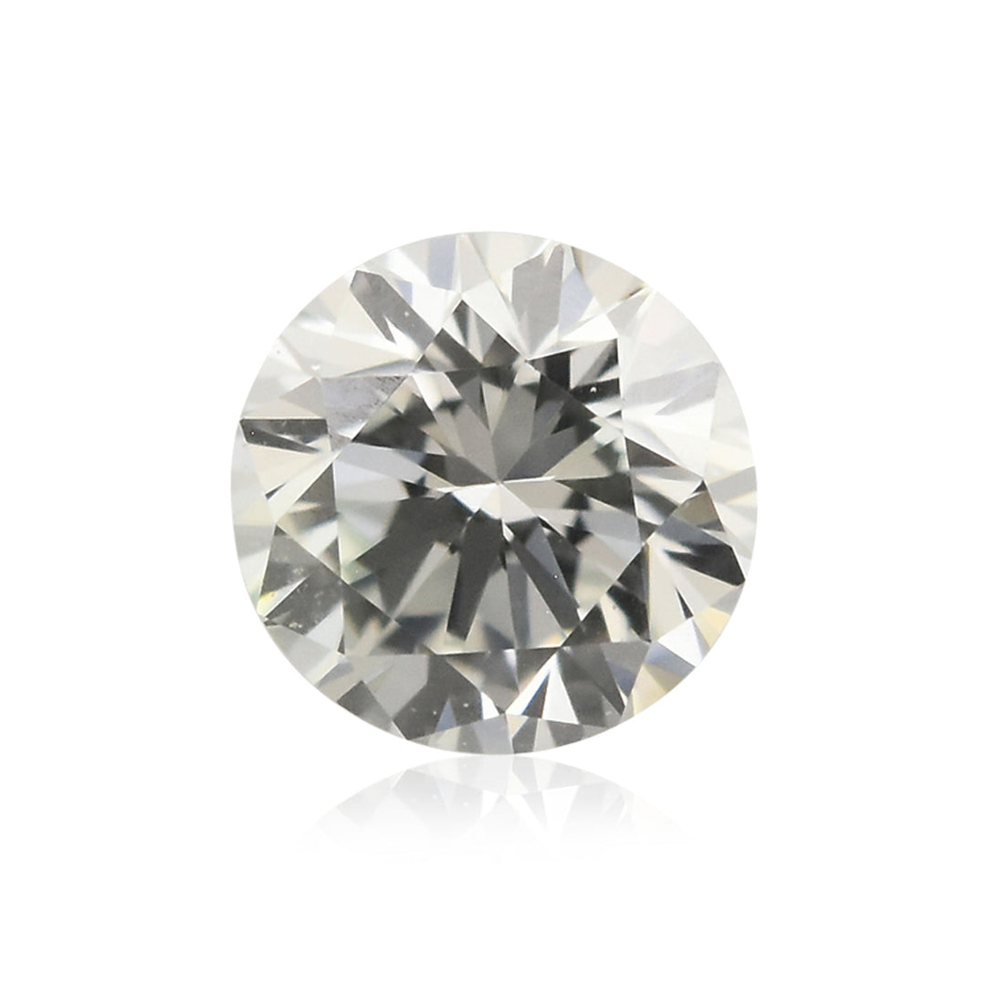 0.13 Carat Faint Green Round Brilliant Diamond (VS1) GIA