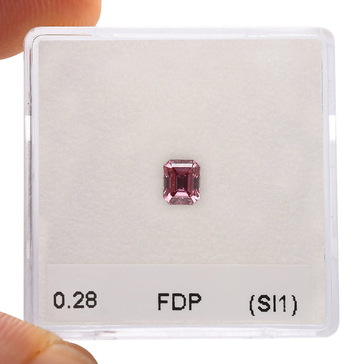 0.28 Carat Fancy Deep Pink Emerald Diamond SI1 ARGYLE &amp; GIA