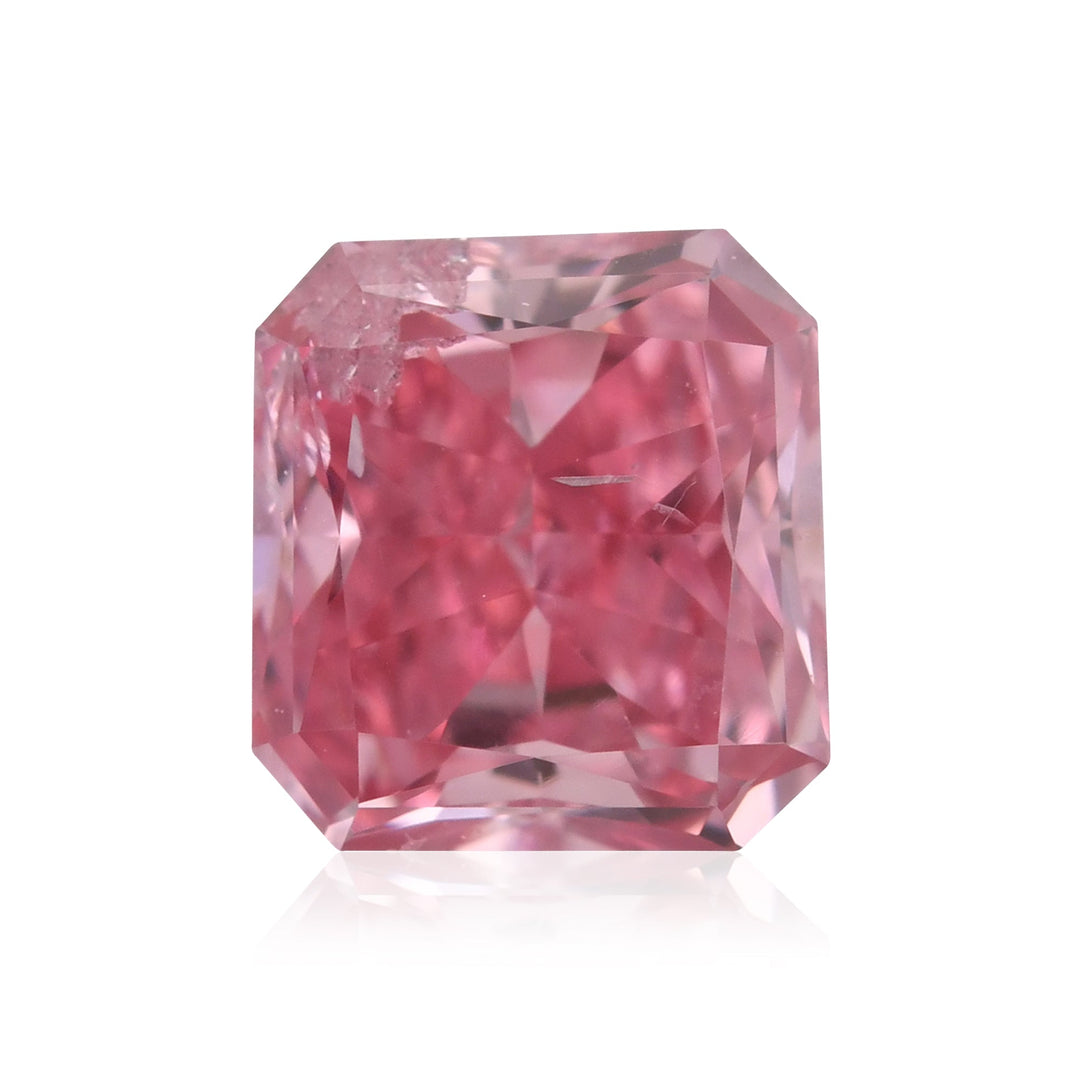 0.35 Carat Fancy Intense Pink Radiant Diamond (I1) GIA &amp; ARGYLE