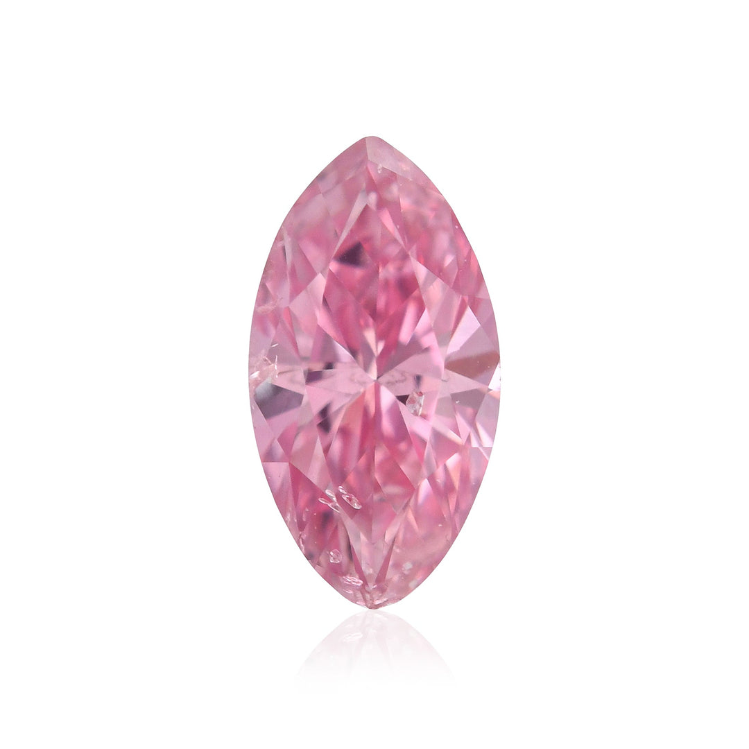 0.20 Carat Fancy Vivid Pink Marquise Diamond SI2 GIA