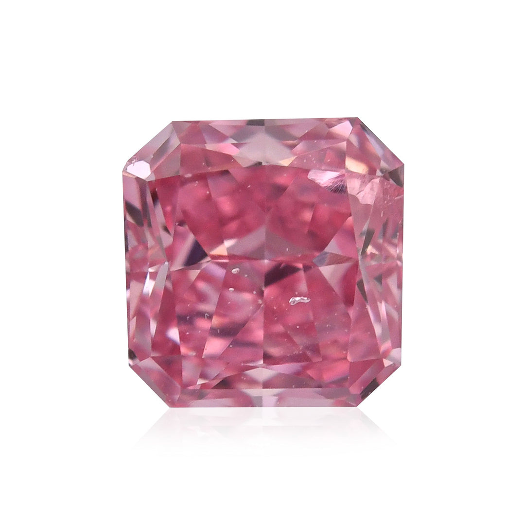 0.33 Carat Fancy Intense Purplish Pink Radiant Argyle Diamond (I1) GIA