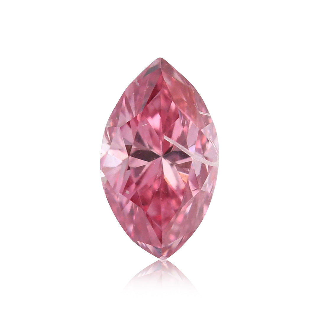 0.12 Carat Fancy Intense Pink Marquise Diamond (SI1) GIA