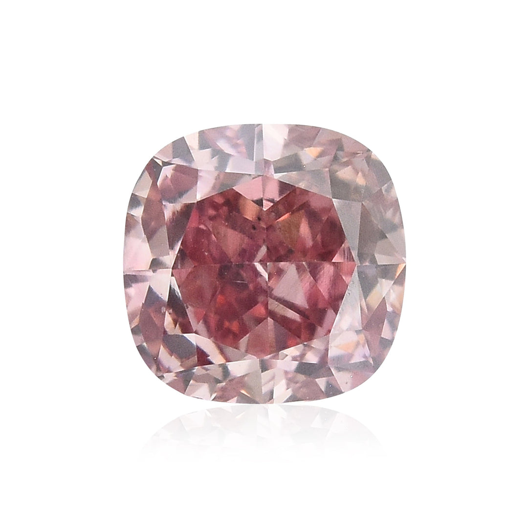0.52 Carat Fancy Intense Pink Cushion Diamond VS2 GIA