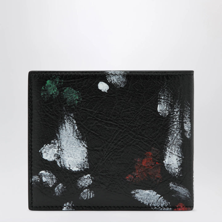 Balenciaga - Cash leather wallet with painter’s print
