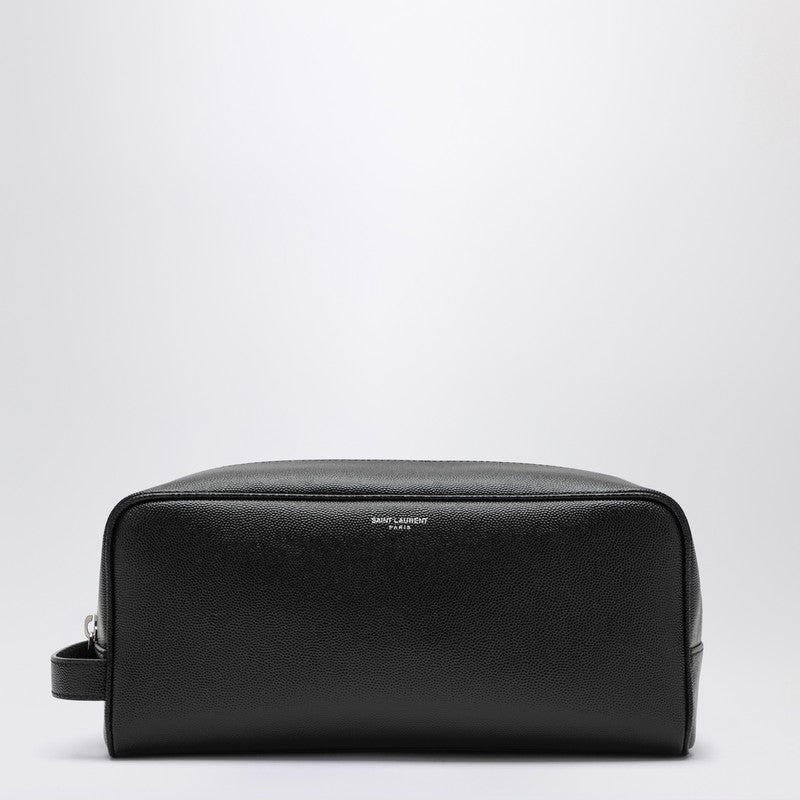 Saint Laurent - Black grained leather Beauty case - One size