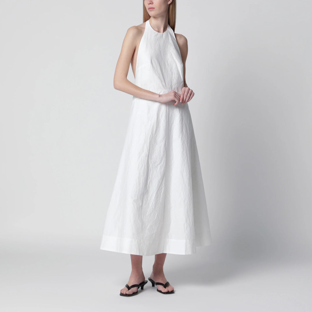 Róhe - White midi dress in cotton blend