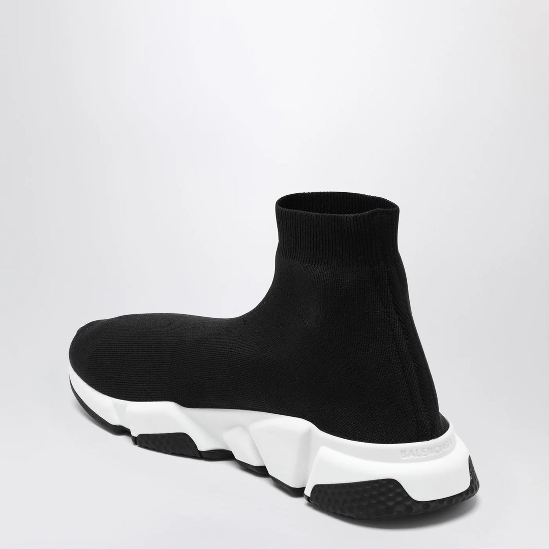 Balenciaga - Black mesh and white Speed Sneakers