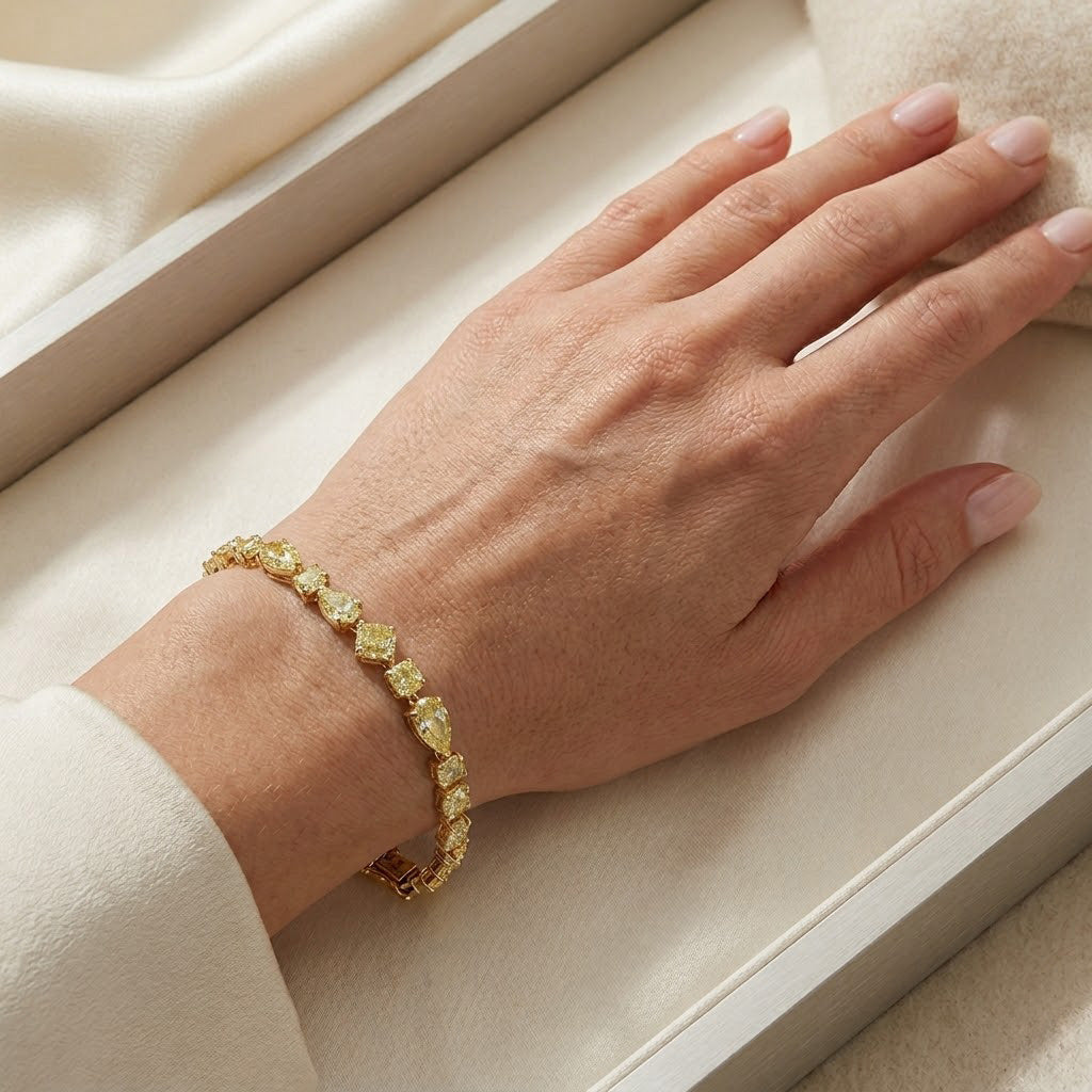 Leibish Yellow Bracelet