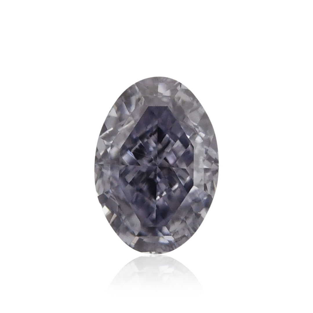 0.17 Carat Fancy Gray Violet Oval Diamond VVS2 ARGYLE &amp; GIA