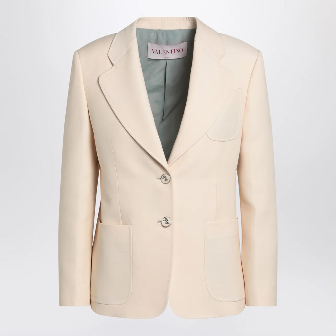 Valentino - Wool and silk single-breasted jacket