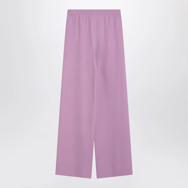 Valentino - Wide lilac pink silk pants
