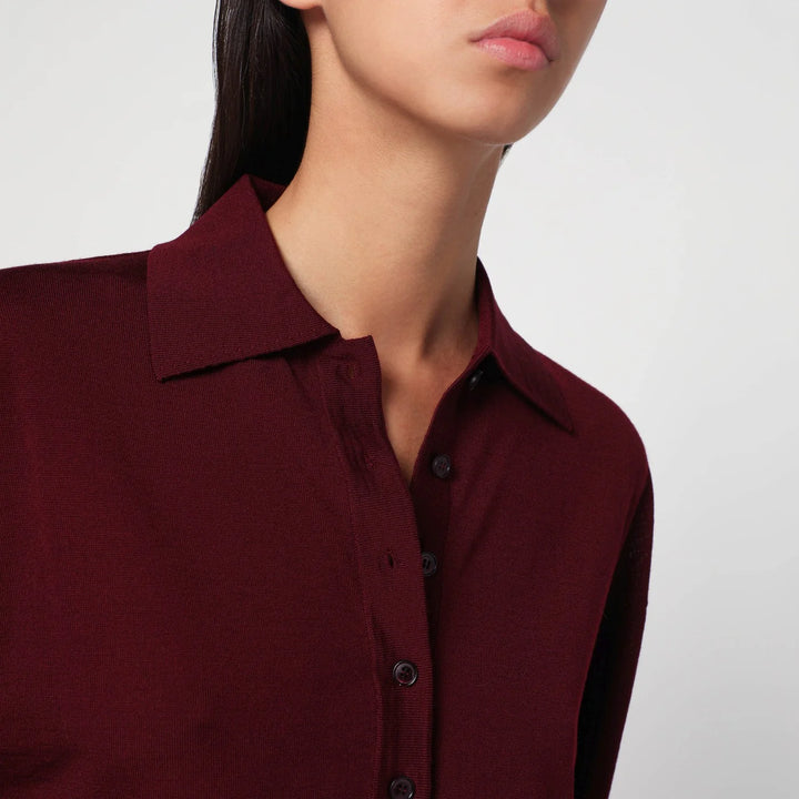 Stella McCartney - Layered Bordeaux wool polo
