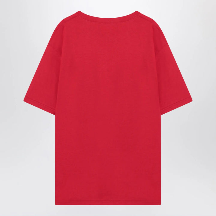 Valentino - Red T-shirt with Chez Valentino print