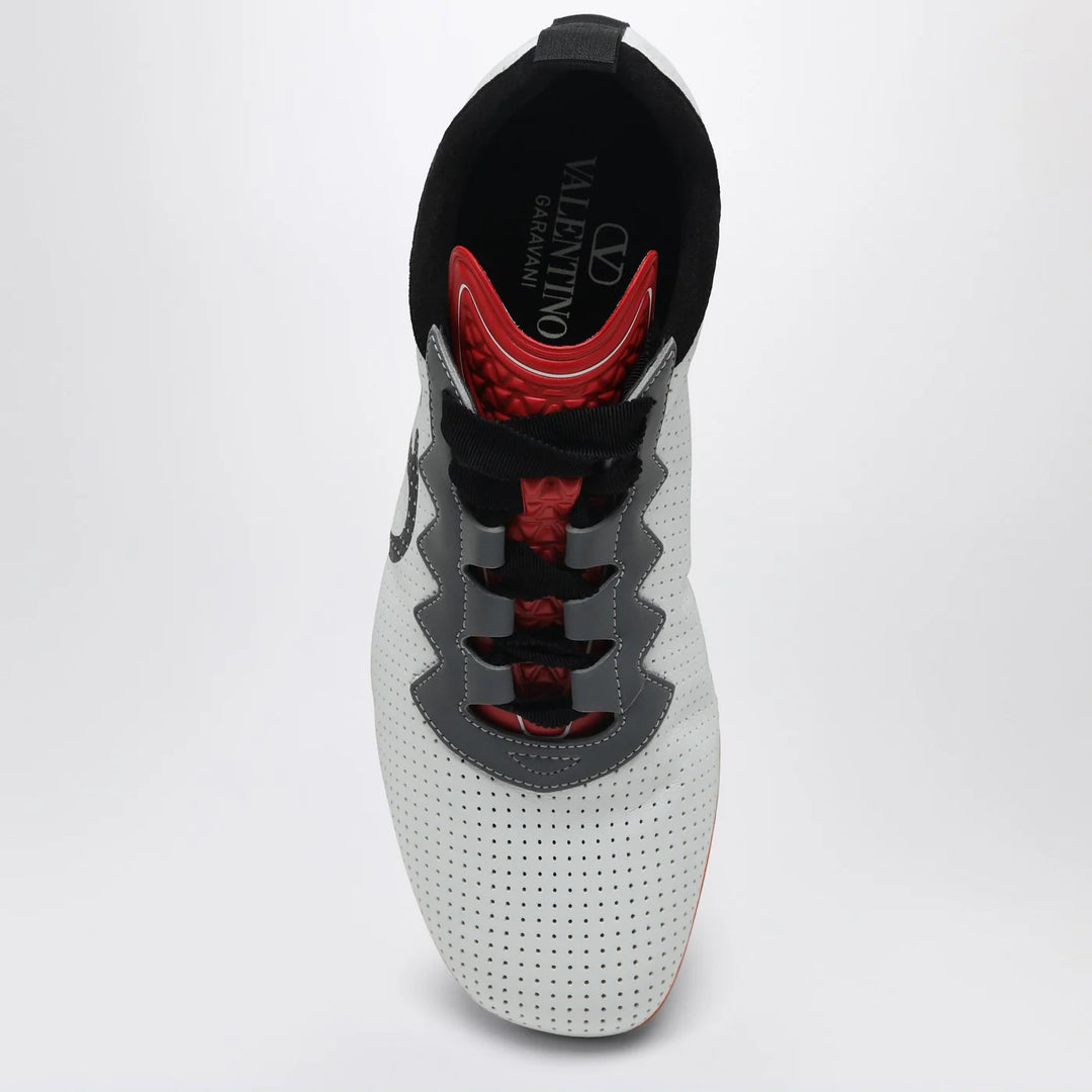 Valentino Garavani - White perforated nappa leather Chromathon Sneakers