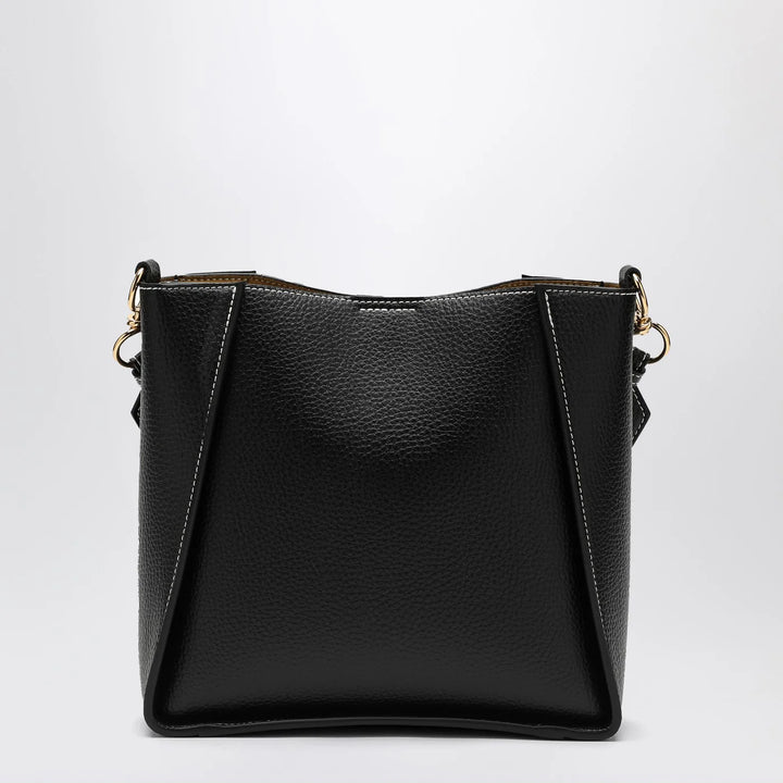 Stella McCartney - Square black crossbody bag with logo