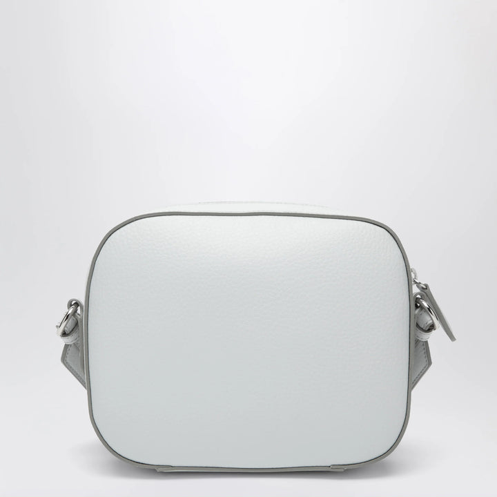 Stella McCartney - Pearl grey camera bag with logo and shoulder strap
