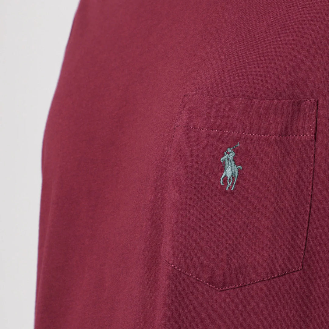 Polo Ralph Lauren - Wine red cotton T-shirt Classic-Fit