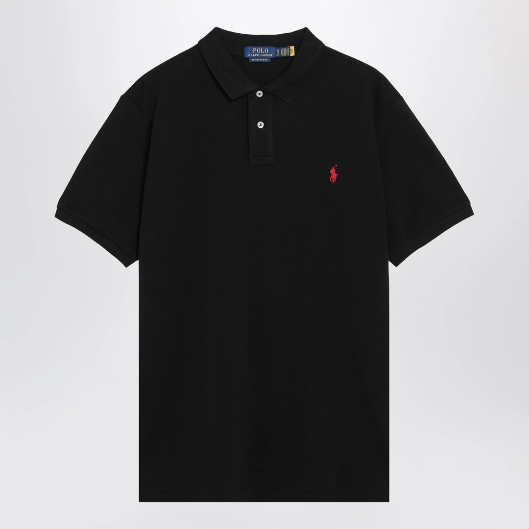 Polo Ralph Lauren - Black cotton Custom Slim-Fit polo