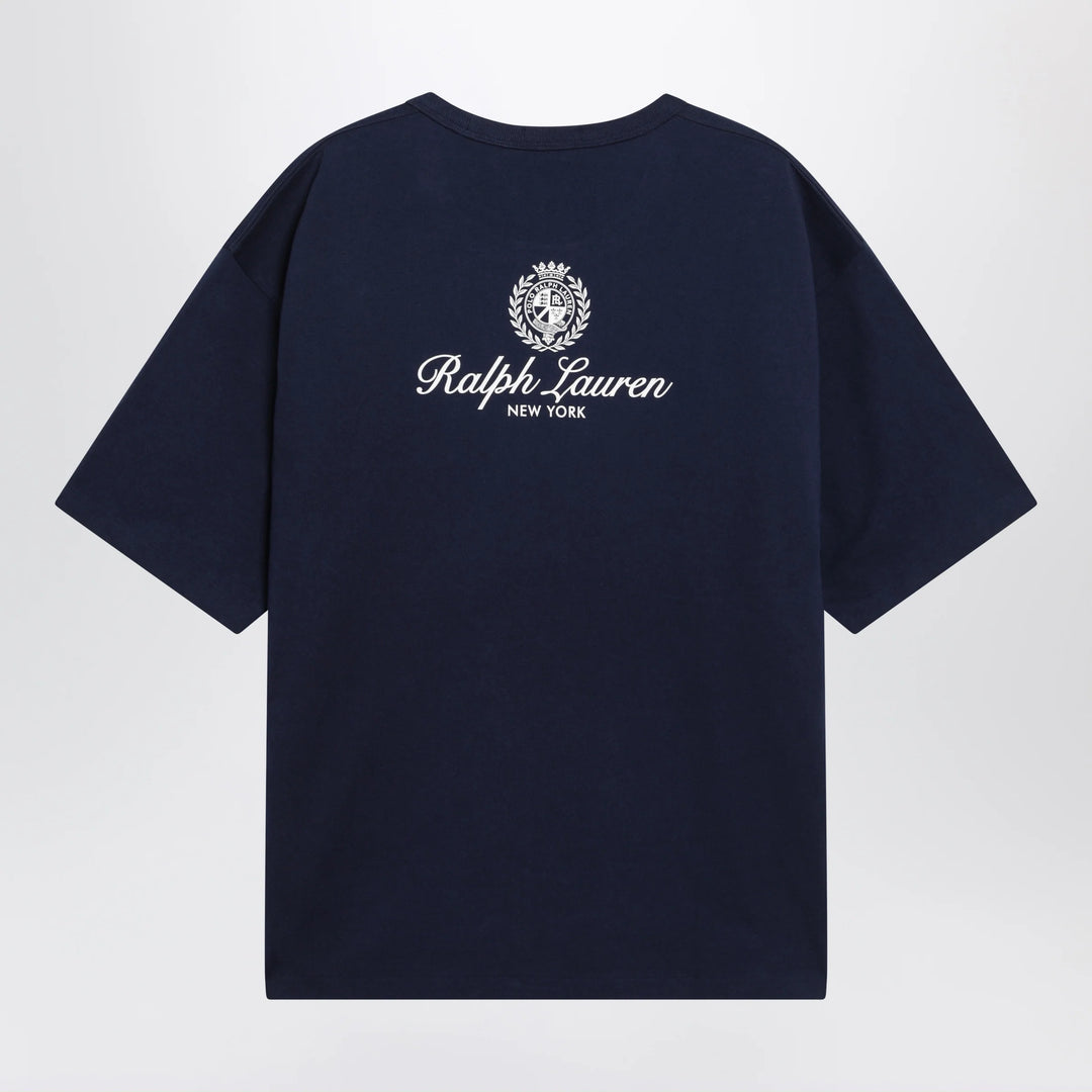 Polo Ralph Lauren - Navy Blue Relaxed-Fit T-Shirt With Logo Prints