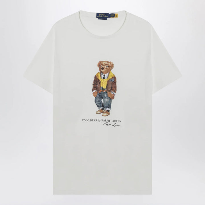 Polo Ralph Lauren - White Polo Bear T-shirt Custom Slim-Fit
