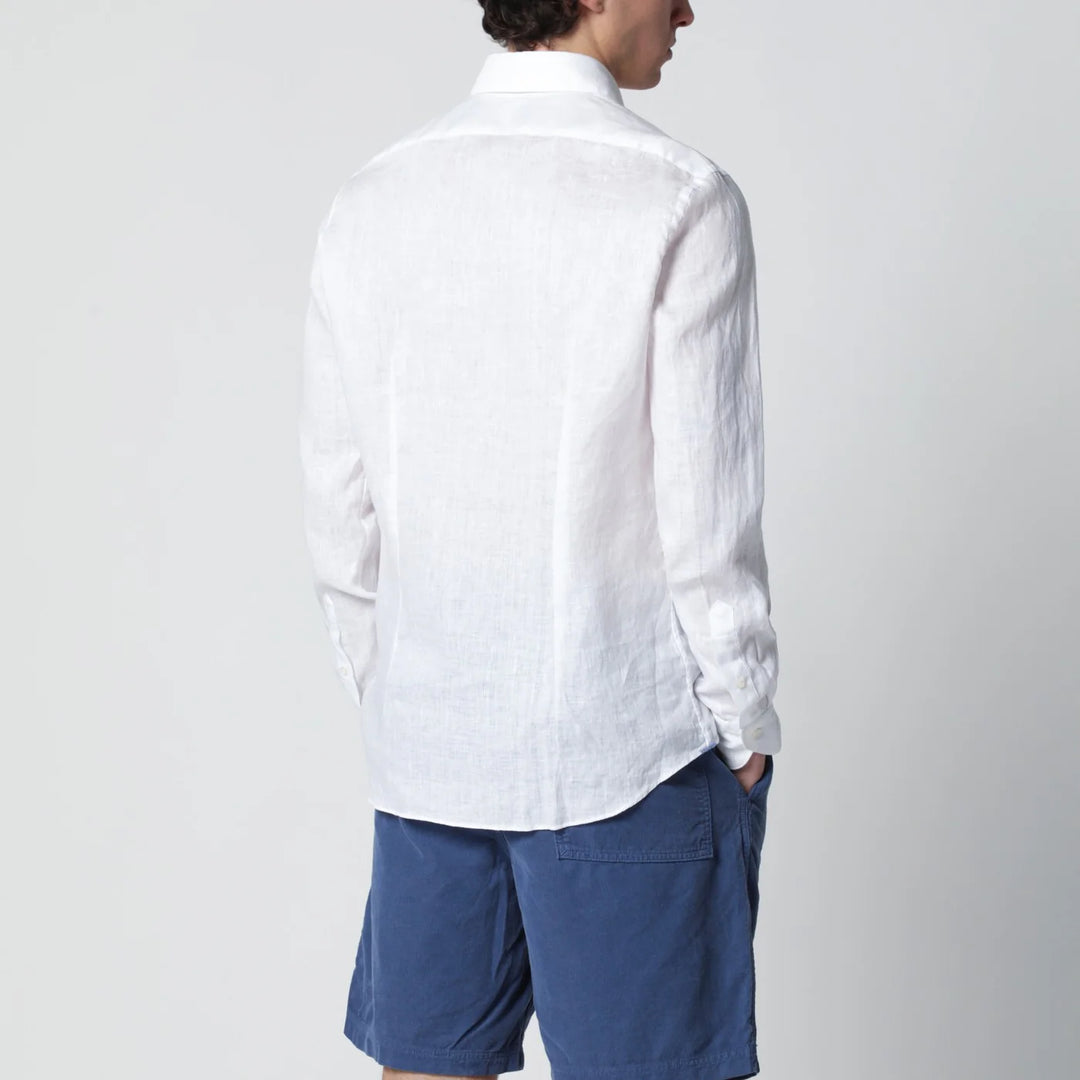 XACUS - Tailor Fit linen shirt white