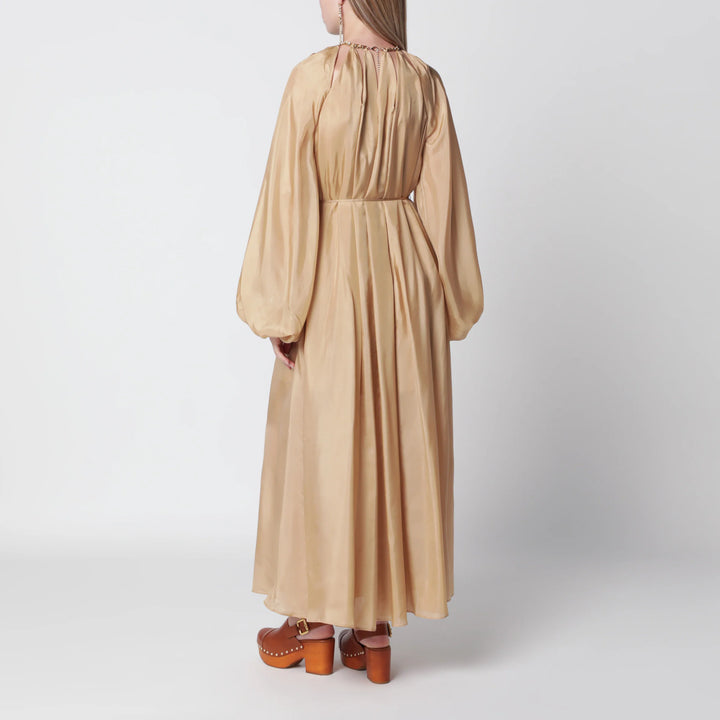 ZIMMERMANN - Mahon maxi dress in silk habotai champagne