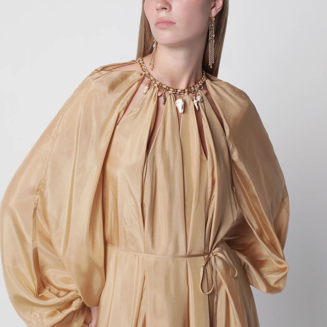 ZIMMERMANN - Mahon maxi dress in silk habotai champagne