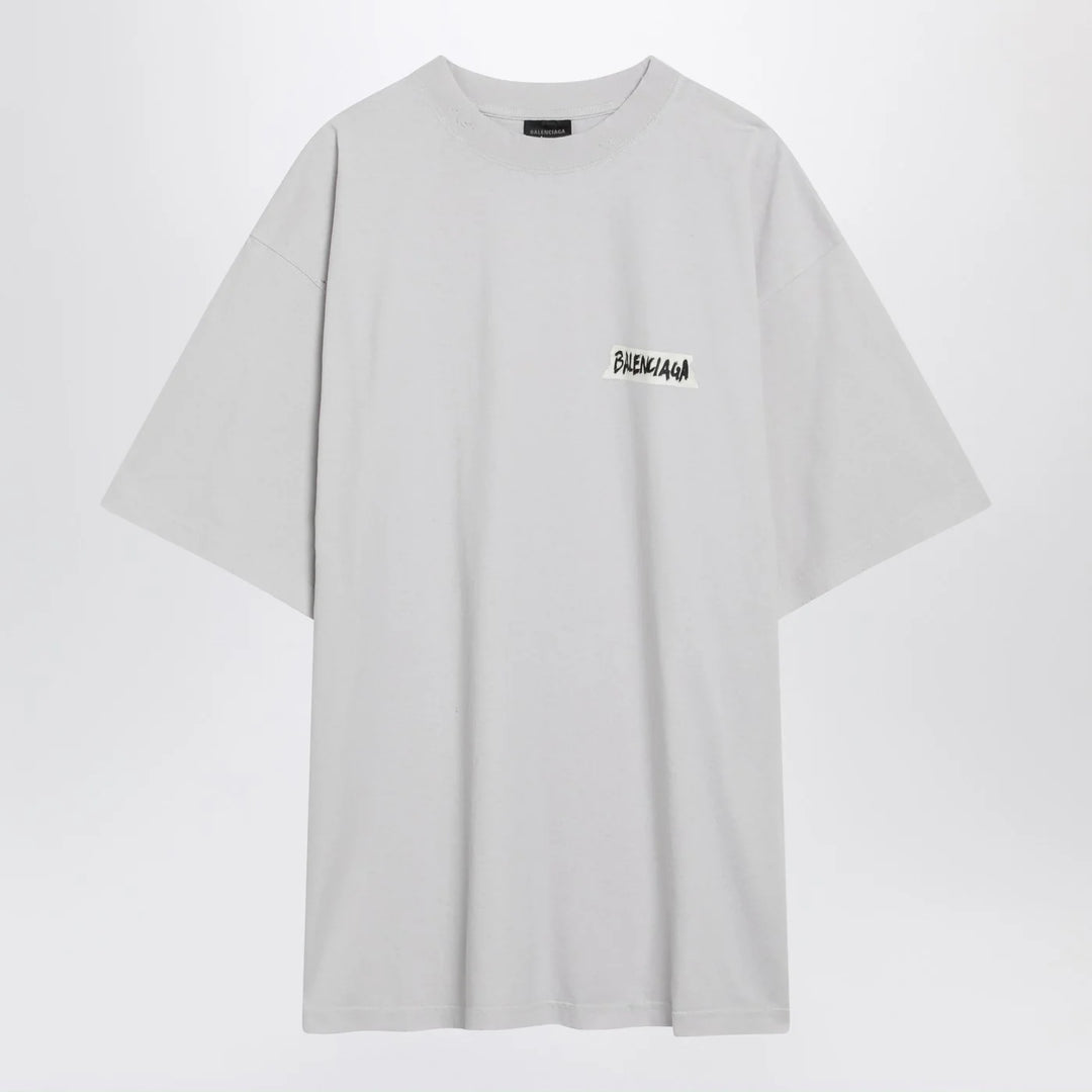 Balenciaga - White Masking Tape T-shirt with medium fit