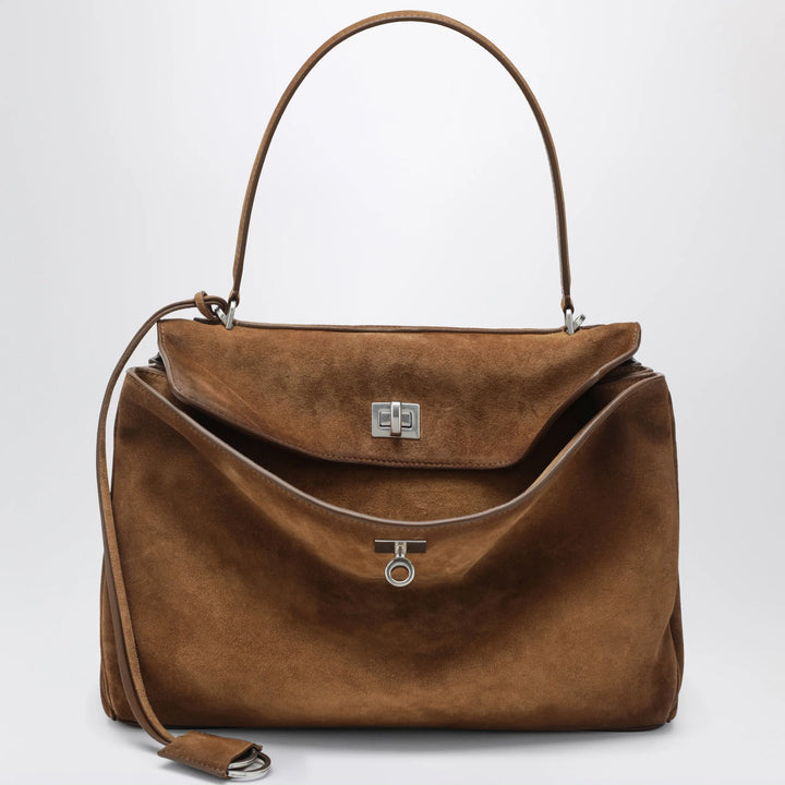 Balenciaga - Rodeo medium beige suede bag