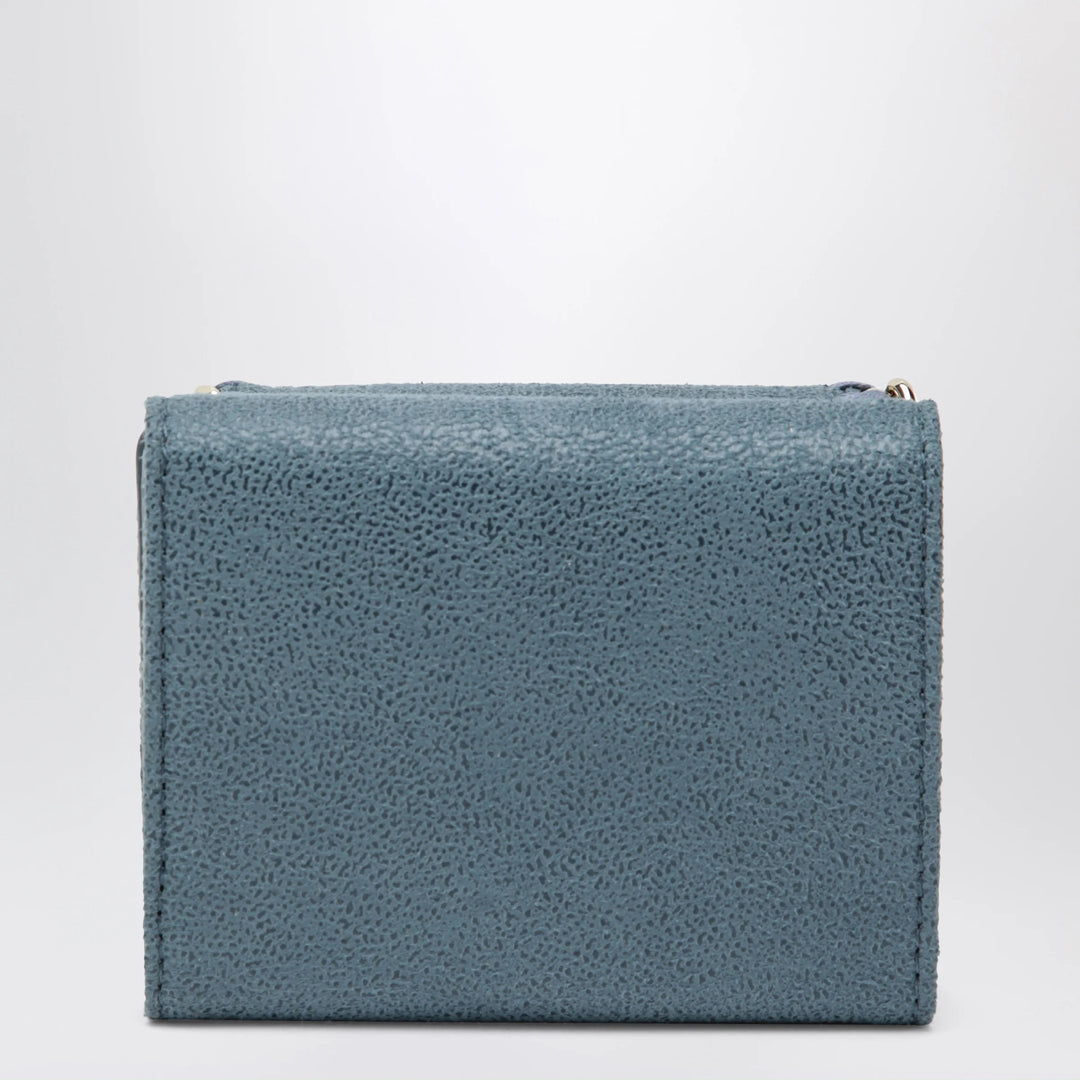Stella McCartney - Light Blue Falabella Trifold Wallet With Chain