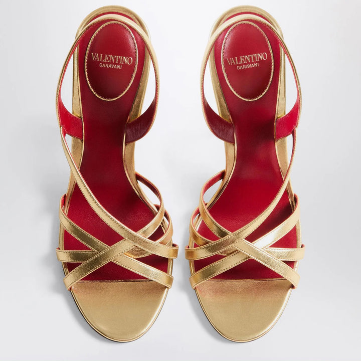 Valentino Garavani - Fetishique sandals gold leather