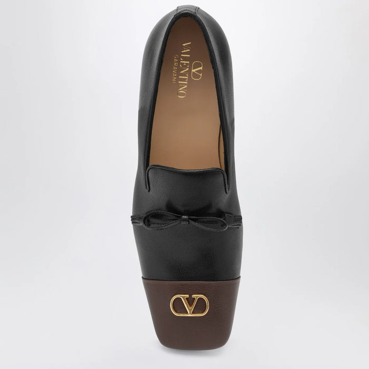Valentino Garavani - Babouchoes VLogo Loafers in Leather