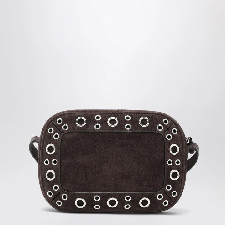 Valentino Garavani - Nellcôte bag brown in suede with studs and rivets