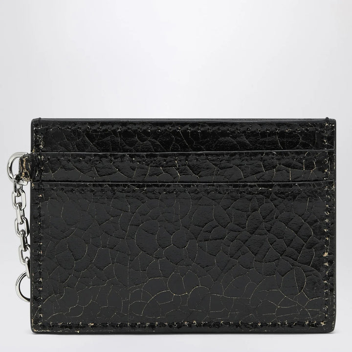 Alexander McQueen - T-Bar credit card holder black/caramel