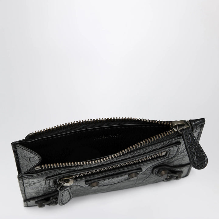 Balenciaga - Black Le City cardholder with coin pocket
