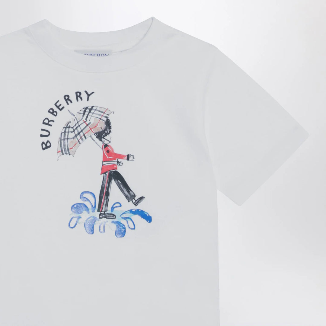 Burberry - White T-shirt with logo print