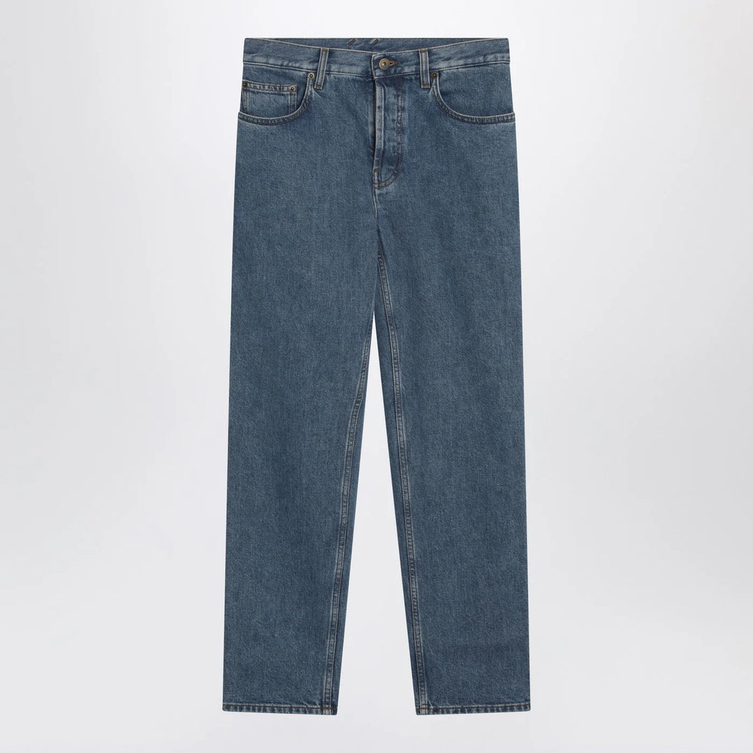 Burberry - Medium-blue regular-fit jeans