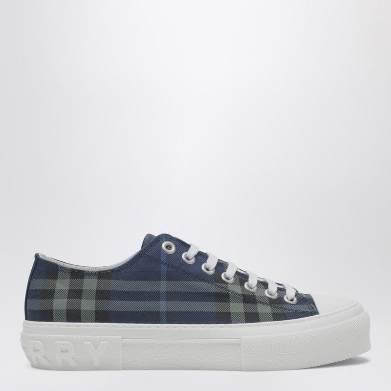 Shoes Burberry - Blue Check cotton sneakers - 41,5 IT Brand