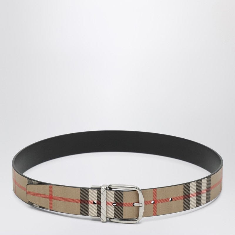 Belts Burberry - Reversible belt with Check buckle - 90 EU Brand