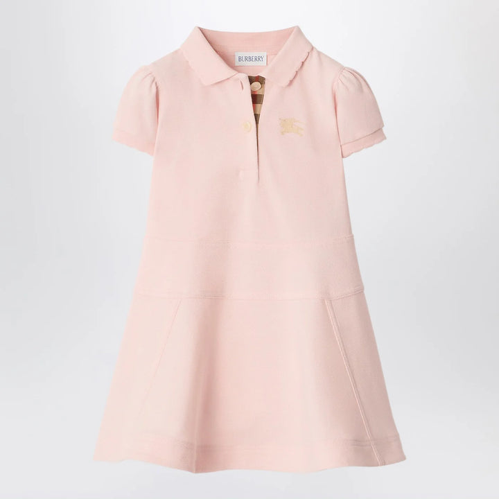 Burberry - Pink cotton polo-style dress