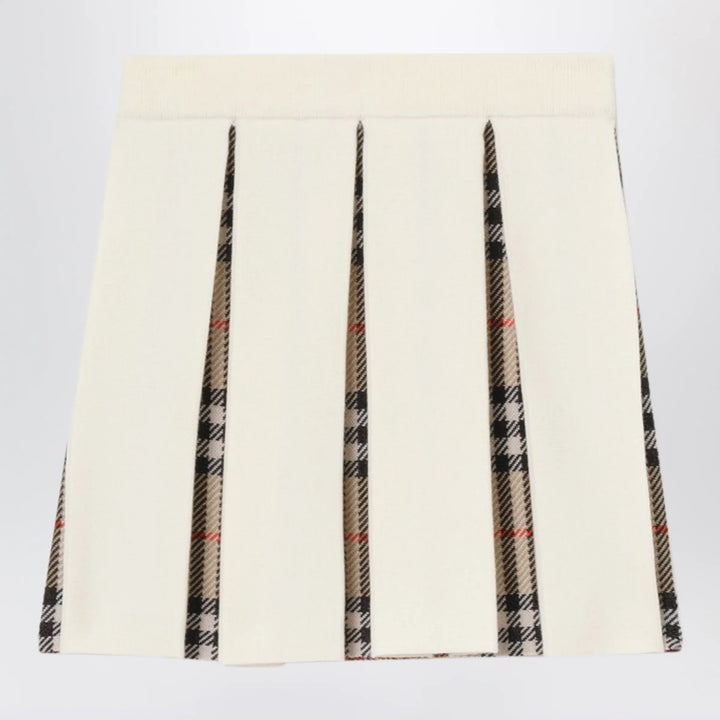 Burberry - Check wool-blend pleated skirt Brand Apparel &amp; Accessories > Clothing > Skirts 10Y